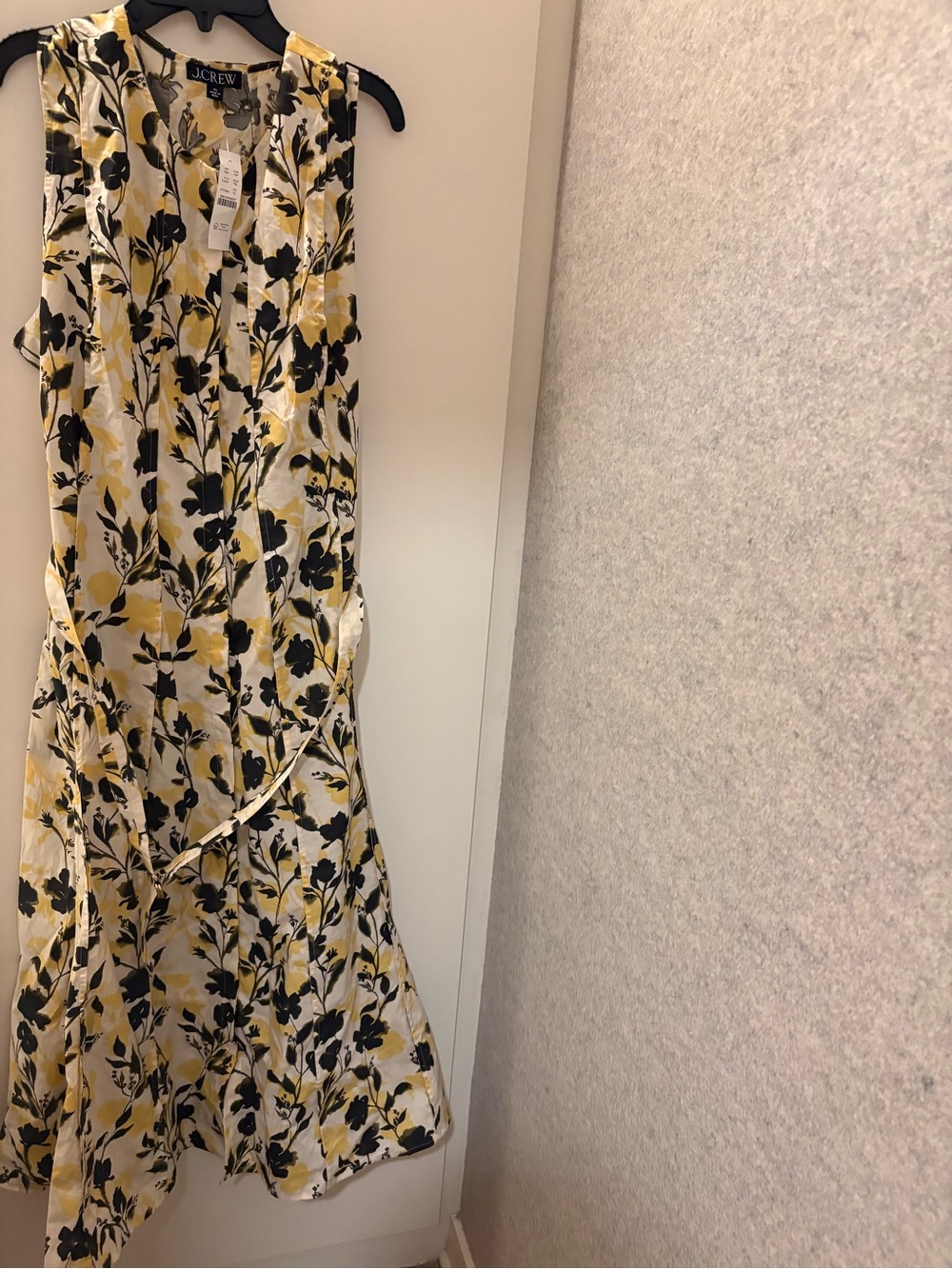 J. Crew Seamed Midi Dress with Removable Belt. Size XL. New with tags.